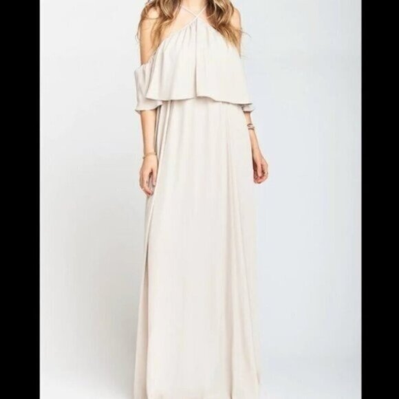 NWT Show Me Your Mumu Ruffle Maxi Dress Size Small Boho - Picture 1 of 10